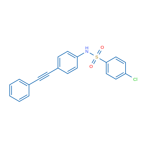 4-Chloro-N-[4-(2-phenylethynyl)phenyl]benzene-1-sulfonamide 1g