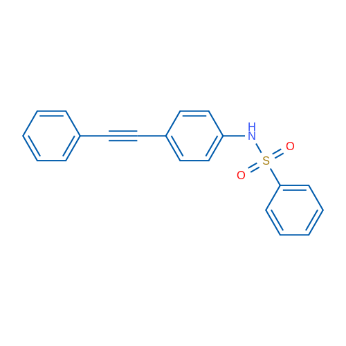 N-[4-(2-Phenylethynyl)phenyl]benzenesulfonamide 1g