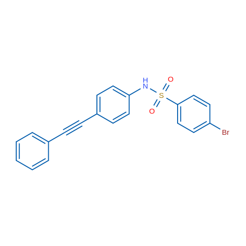4-Bromo-N-[4-(2-phenylethynyl)phenyl]benzene-1-sulfonamide 1g