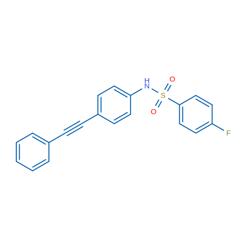4-Fluoro-N-[4-(2-phenylethynyl)phenyl]benzene-1-sulfonamide 1g