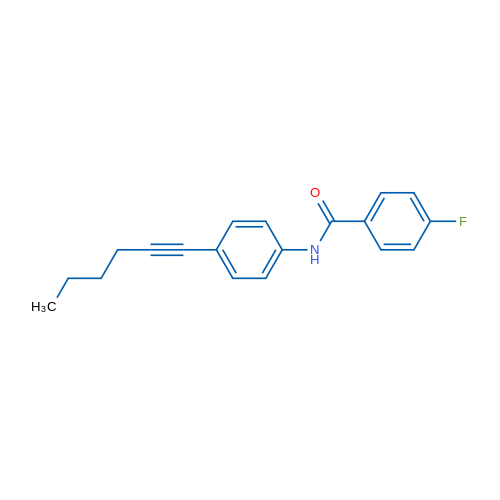 4-Fluoro-N-[4-(hex-1-yn-1-yl)phenyl]benzamide 1g