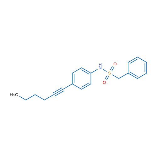 N-[4-(Hex-1-yn-1-yl)phenyl]-1-phenylmethanesulfonamide 1g