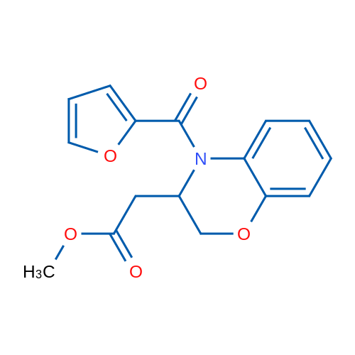 Methyl 2-[4-(furan-2-carbonyl)-3,4-dihydro-2H-1,4-benzoxazin-3-yl]acetate 1g