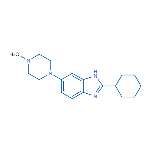 2-Cyclohexyl-6-(4-methylpiperazin-1-yl)-1H-1,3-benzodiazole 1g
