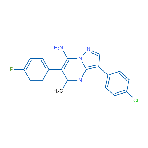 3-(4-Chlorophenyl)-6-(4-fluorophenyl)-5-methylpyrazolo[1,5-a]pyrimidin-7-amine 1g