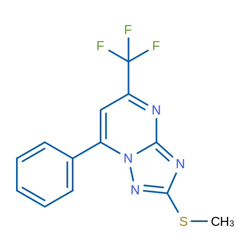 2-(Methylsulfanyl)-7-phenyl-5-(trifluoromethyl)-[1,2,4]triazolo[1,5-a]pyrimidine 1g