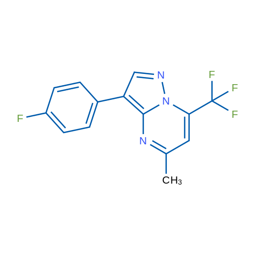3-(4-Fluorophenyl)-5-methyl-7-(trifluoromethyl)pyrazolo[1,5-a]pyrimidine 1g
