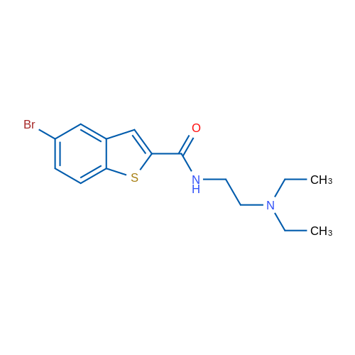 5-Bromo-N-[2-(diethylamino)ethyl]-1-benzothiophene-2-carboxamide 1g