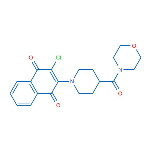 2-Chloro-3-[4-(morpholine-4-carbonyl)piperidin-1-yl]-1,4-dihydronaphthalene-1,4-dione 1g