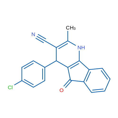 4-(4-Chlorophenyl)-2-methyl-5-oxo-1H,4H,5H-indeno[1,2-b]pyridine-3-carbonitrile 1g