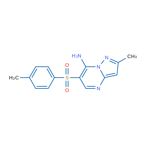 2-Methyl-6-(4-methylbenzenesulfonyl)pyrazolo[1,5-a]pyrimidin-7-amine 1g