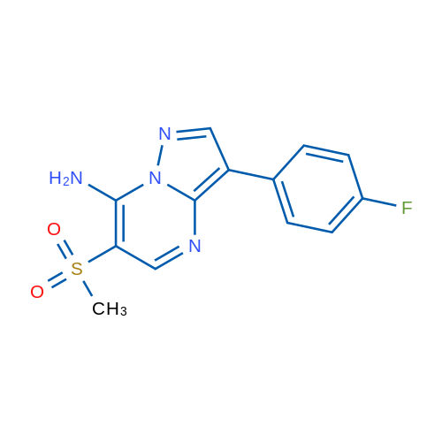 3-(4-Fluorophenyl)-6-methanesulfonylpyrazolo[1,5-a]pyrimidin-7-amine 1g