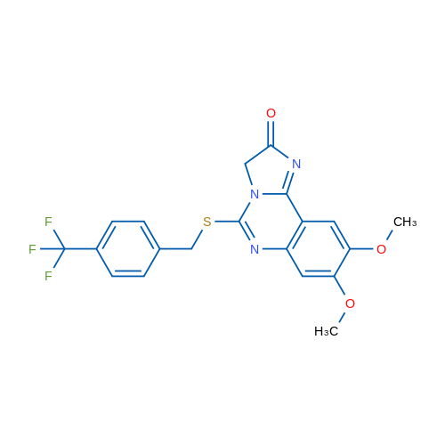 8,9-Dimethoxy-5-({[4-(trifluoromethyl)phenyl]methyl}sulfanyl)-2H,3H-imidazo[1,2-c]quinazolin-2-one 1g
