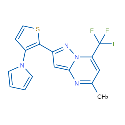 1-{2-[5-methyl-7-(trifluoromethyl)pyrazolo[1,5-a]pyrimidin-2-yl]thiophen-3-yl}-1H-pyrrole 1g