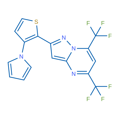 1-{2-[5,7-bis(trifluoromethyl)pyrazolo[1,5-a]pyrimidin-2-yl]thiophen-3-yl}-1H-pyrrole 1g