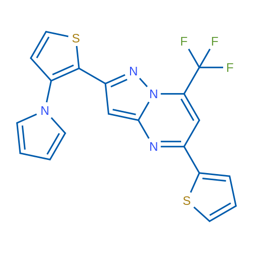 1-{2-[5-(thiophen-2-yl)-7-(trifluoromethyl)pyrazolo[1,5-a]pyrimidin-2-yl]thiophen-3-yl}-1H-pyrrole 1g