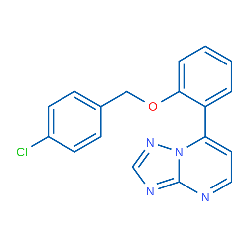 7-{2-[(4-chlorophenyl)methoxy]phenyl}-[1,2,4]triazolo[1,5-a]pyrimidine 1g