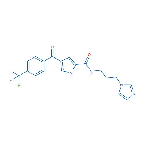 N-[3-(1H-Imidazol-1-yl)propyl]-4-[4-(trifluoromethyl)benzoyl]-1H-pyrrole-2-carboxamide 1g