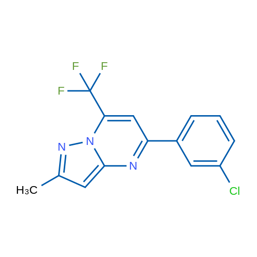 5-(3-Chlorophenyl)-2-methyl-7-(trifluoromethyl)pyrazolo[1,5-a]pyrimidine 1g