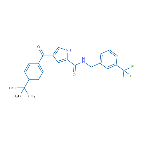 4-(4-tert-Butylbenzoyl)-N-{[3-(trifluoromethyl)phenyl]methyl}-1H-pyrrole-2-carboxamide 1g