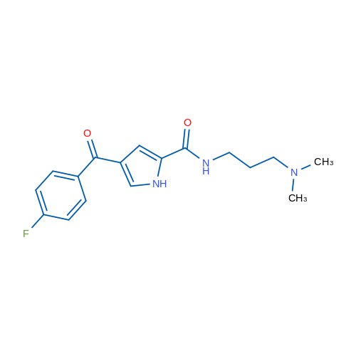 N-[3-(Dimethylamino)propyl]-4-(4-fluorobenzoyl)-1H-pyrrole-2-carboxamide 1g