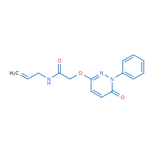2-[(6-Oxo-1-phenyl-1,6-dihydropyridazin-3-yl)oxy]-N-(prop-2-en-1-yl)acetamide 1g