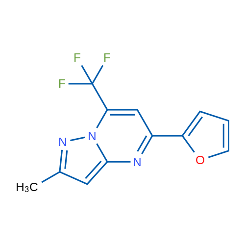 5-(Furan-2-yl)-2-methyl-7-(trifluoromethyl)pyrazolo[1,5-a]pyrimidine 1g