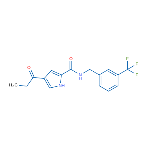 4-Propanoyl-N-{[3-(trifluoromethyl)phenyl]methyl}-1H-pyrrole-2-carboxamide 1g