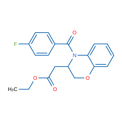 Ethyl 2-[4-(4-fluorobenzoyl)-3,4-dihydro-2H-1,4-benzoxazin-3-yl]acetate 1g