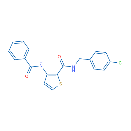 3-Benzamido-N-[(4-chlorophenyl)methyl]thiophene-2-carboxamide 1g