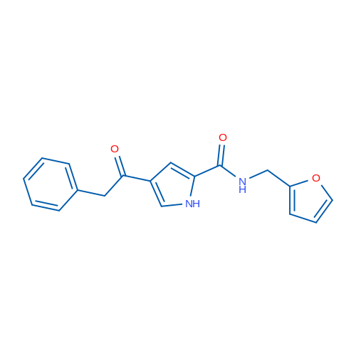 N-[(Furan-2-yl)methyl]-4-(2-phenylacetyl)-1H-pyrrole-2-carboxamide 1g