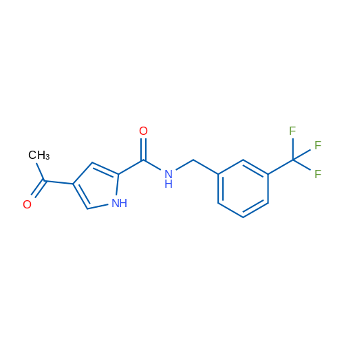 4-Acetyl-N-{[3-(trifluoromethyl)phenyl]methyl}-1H-pyrrole-2-carboxamide 1g