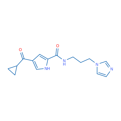 4-Cyclopropanecarbonyl-N-[3-(1H-imidazol-1-yl)propyl]-1H-pyrrole-2-carboxamide 1g
