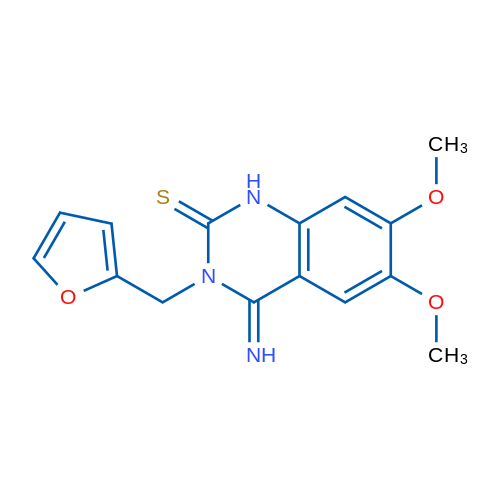 3-[(Furan-2-yl)methyl]-4-imino-6,7-dimethoxy-1,2,3,4-tetrahydroquinazoline-2-thione 1g