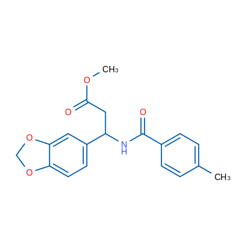 Methyl 3-(2H-1,3-benzodioxol-5-yl)-3-[(4-methylphenyl)formamido]propanoate 1g
