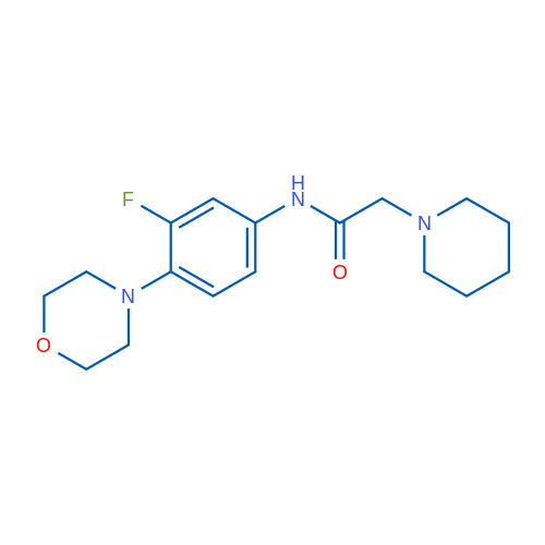 N-[3-Fluoro-4-(morpholin-4-yl)phenyl]-2-(piperidin-1-yl)acetamide 1g