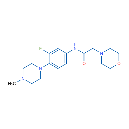 N-[3-Fluoro-4-(4-methylpiperazin-1-yl)phenyl]-2-(morpholin-4-yl)acetamide 1g