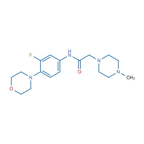 N-[3-Fluoro-4-(morpholin-4-yl)phenyl]-2-(4-methylpiperazin-1-yl)acetamide 1g