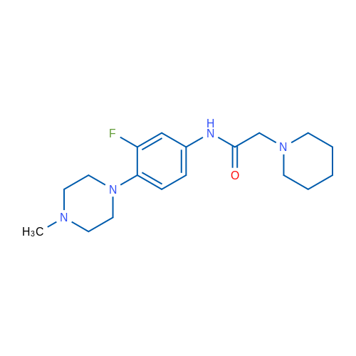 N-[3-Fluoro-4-(4-methylpiperazin-1-yl)phenyl]-2-(piperidin-1-yl)acetamide 1g