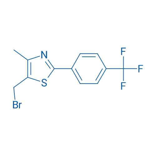 5-(Bromomethyl)-4-methyl-2-(4-(trifluoromethyl)phenyl)thiazole 5g
