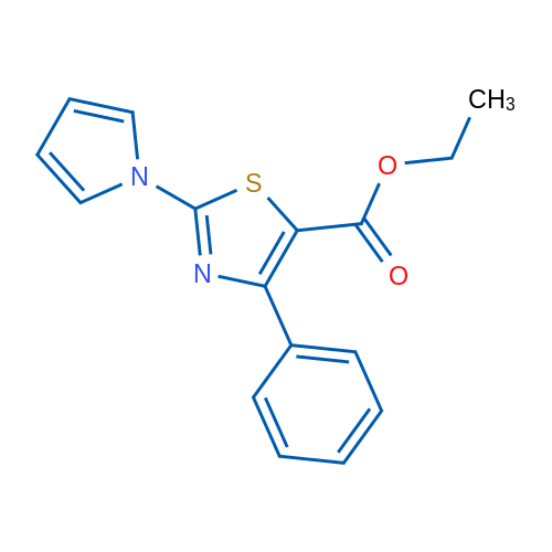 Ethyl 4-phenyl-2-(1H-pyrrol-1-yl)-1,3-thiazole-5-carboxylate 1g