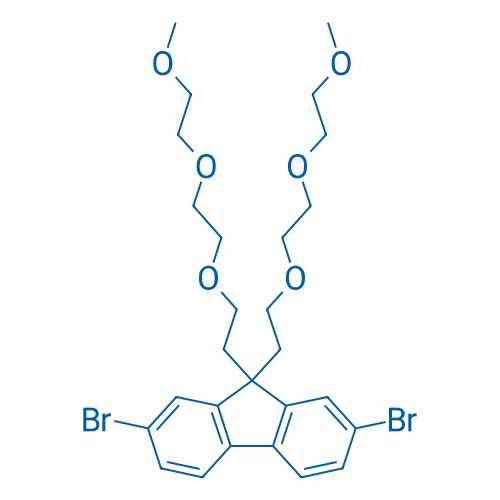 2,7-Dibromo-9,9-bis(2-(2-(2-methoxyethoxy)ethoxy)ethyl)-9H-fluorene 1g