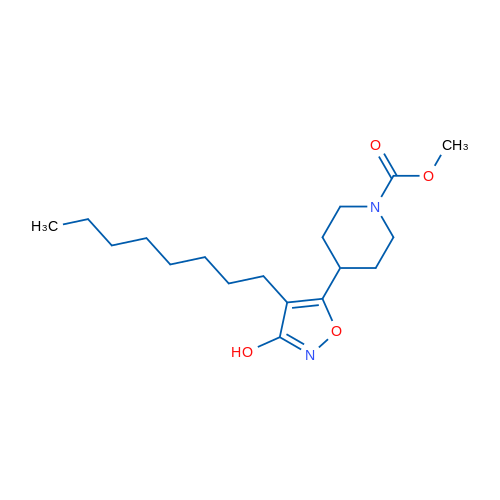 Methyl 4-(3-hydroxy-4-octylisoxazol-5-yl)piperidine-1-carboxylate 1g