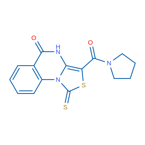 3-(Pyrrolidine-1-carbonyl)-1-sulfanylidene-1H,4H,5H-[1,3]thiazolo[3,4-a]quinazolin-5-one 1g