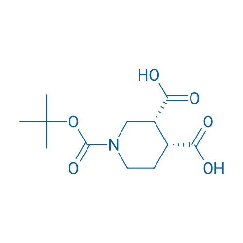 Cis-1-[(tert-butoxy)carbonyl]piperidine-3,4-dicarboxylic acid 100mg