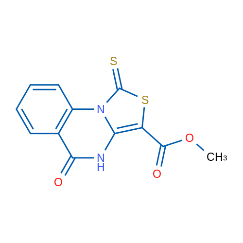 Methyl 5-oxo-1-sulfanylidene-1H,4H,5H-[1,3]thiazolo[3,4-a]quinazoline-3-carboxylate 1g