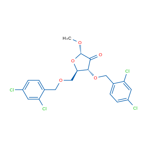 α-D-erythro-Pentofuranosid-2-ulose, methyl 3,5-bis-O-[(2,4-dichlorophenyl)methyl]- 250mg