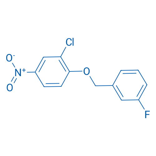 2-Chloro-1-((3-fluorobenzyl)oxy)-4-nitrobenzene 25g