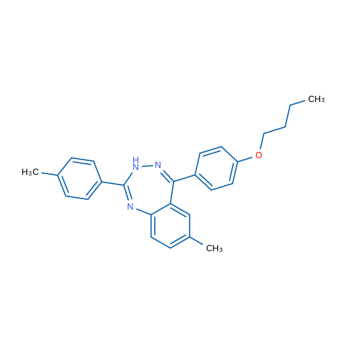 5-(4-Butoxyphenyl)-7-methyl-2-(p-tolyl)-3H-benzo[e][1,2,4]triazepine 1g