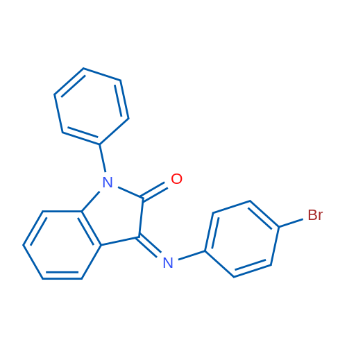 (3Z)-3-[(4-Bromophenyl)imino]-1-phenyl-2,3-dihydro-1H-indol-2-one 1g